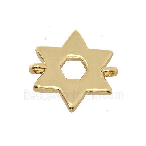 Copper Star Connector Gold Plated