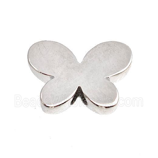Copper Butterfly Beads Platinum Plated