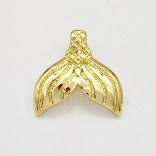 Copper Shark-tail Pendant Gold Plated
