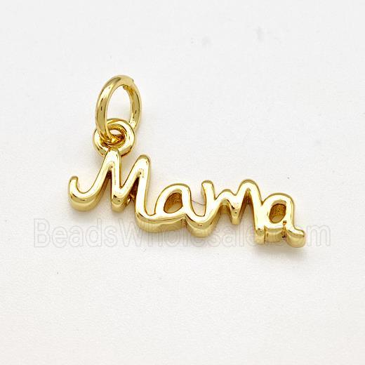 Mama Charms Copper Pendant Gold Plated