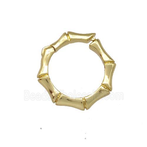 Copper Clasp Bamboo Gold Plated