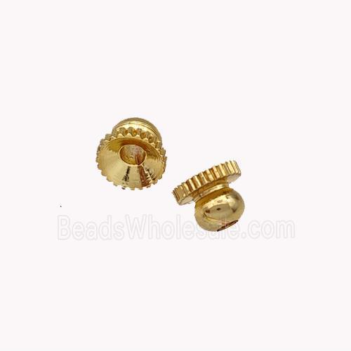 Copper BeadCaps Gold Plated