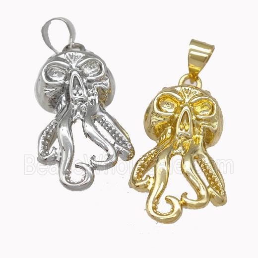 Octopus Charms Copper Pendant Mixed
