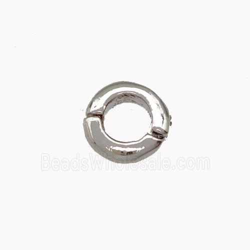 Copper Clasp Platinum Plated