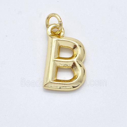 Copper Letter-B Pendant Gold Plated