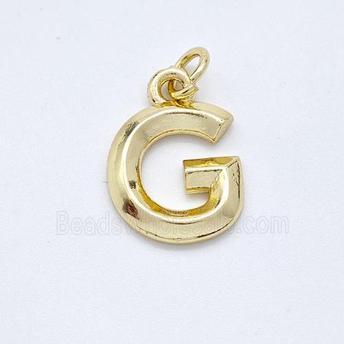 Copper Letter-G Pendant Gold Plated