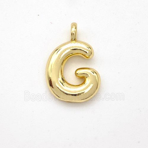 Copper Letter-G Pendant Gold Plated
