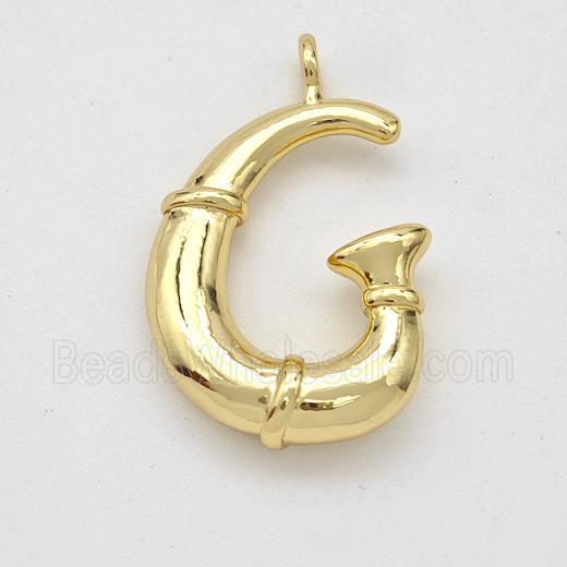 Copper Letter-G Pendant Gold Plated