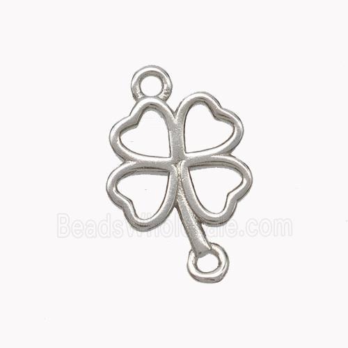 Copper Clover Connector Platinum Plated