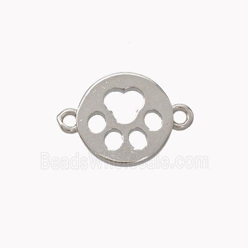 Copper Paws Connector Platinum Plated