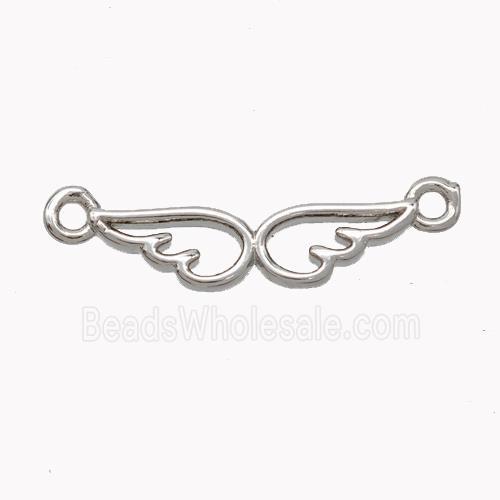 Copper Angelwings Connector Platinum Plated