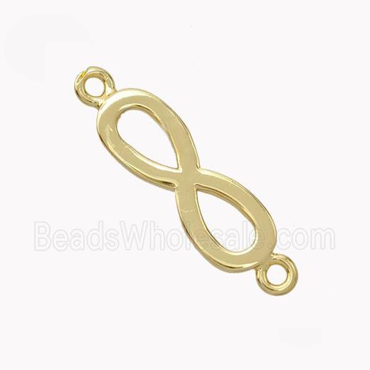 Copper Infinity Connector Gold Plated