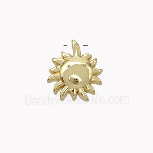Copper Sun Pendant Gold Plated