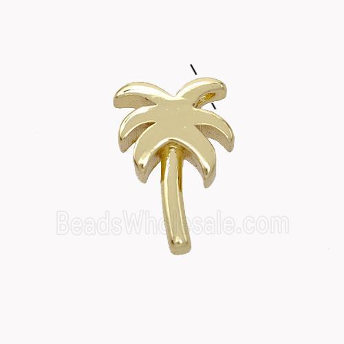 Copper Coconut-Tree Pendant Gold Plated