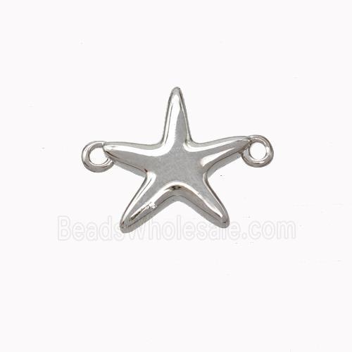 Copper Starfish Connector Platinum Plated
