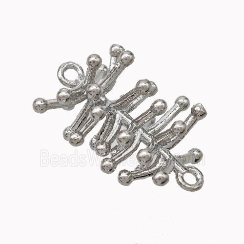 Branch Charms Copper Connector Platinum Plated
