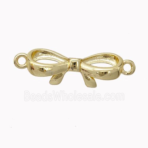 Copper Bowknot Connector Gold Plated