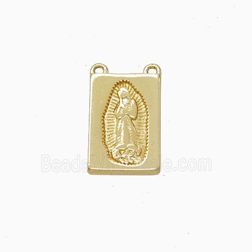 Jesus Charms Copper Pendant 2loops Gold Plated
