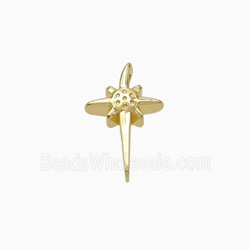 Copper Northstar Pendant Gold Plated