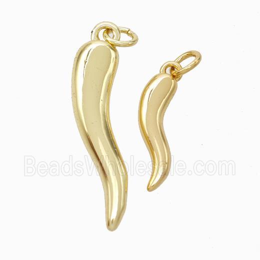 Copper Chili Pendant Gold Plated