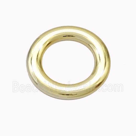 Copper Circle Ring Pendant Gold Plated