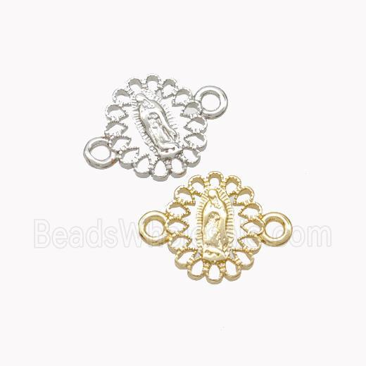Virgin Mary Charms Copper Connector Mixed