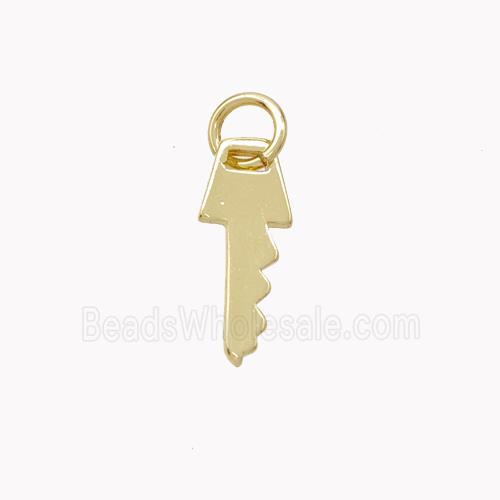 Copper Key Pendant Gold Plated