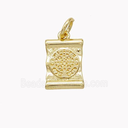 Copper Tree Of Live Pendant Gold Plated