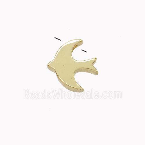 Copper Swallow Pendant Birds Gold Plated
