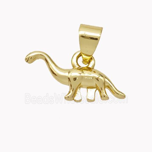Copper Dinosaur Pendant Dragon Gold Plated