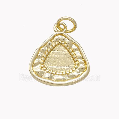 Copper Triangle Pendant Gold Plated