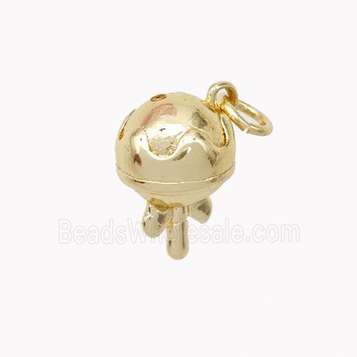 Copper Tripod Pendant Gold Plated