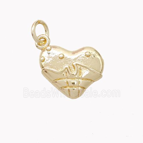 Copper Heart Pendant Gold Plated