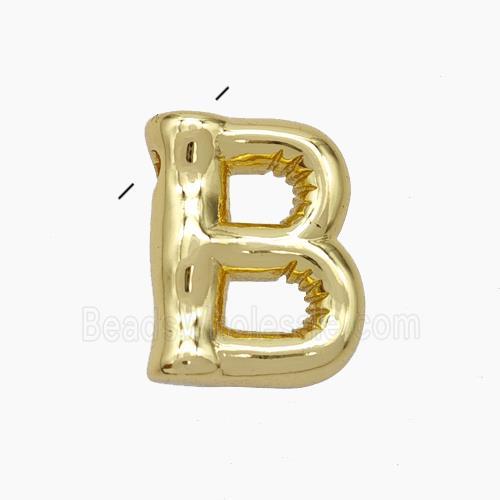Copper Letter-B Pendant Gold Plated