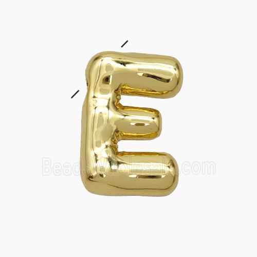 Copper Letter-E Pendant Gold Plated