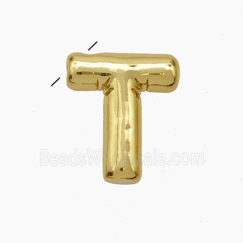Copper Letter-T Pendant Gold Plated