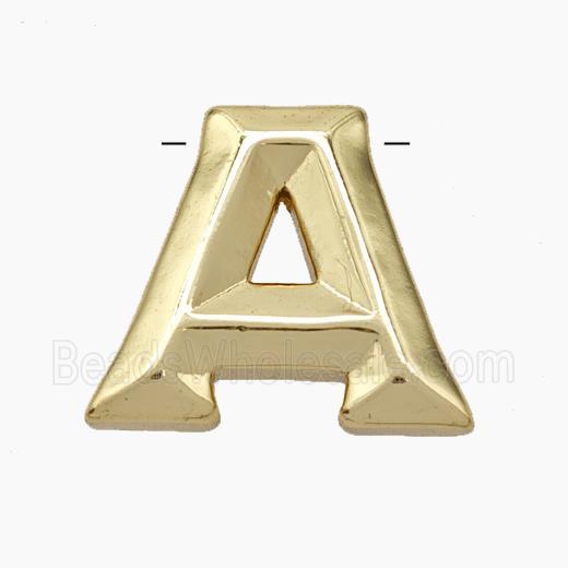 Copper Letter-A Pendant Gold Plated