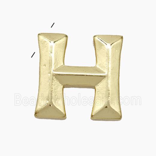 Copper Letter-H Pendant Gold Plated