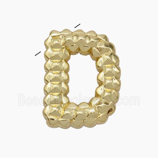 Copper Letter-D Pendant Gold Plated