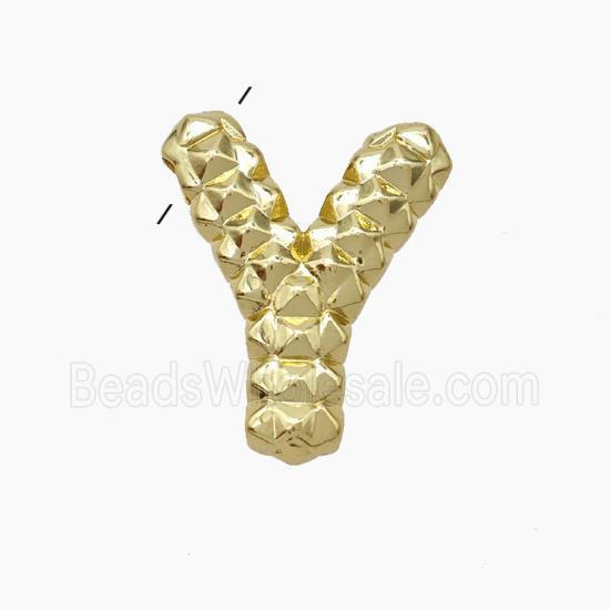 Copper Letter-Y Pendant Gold Plated