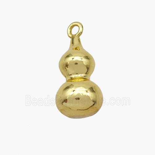 Copper Gourd Pendant Gold Plated