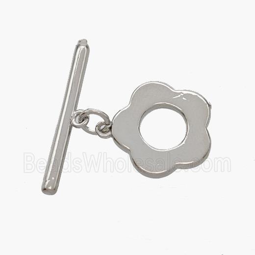 Copper Toggle Clasp Platinum Plated