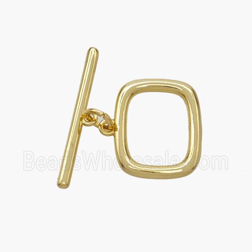 Copper Toggle Clasp Gold Plated