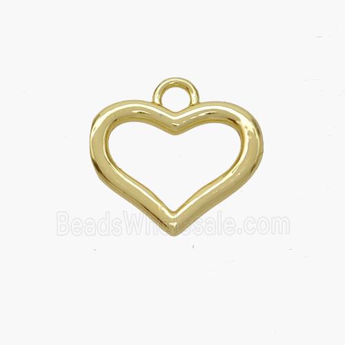 Copper Heart Pendant Gold Plated