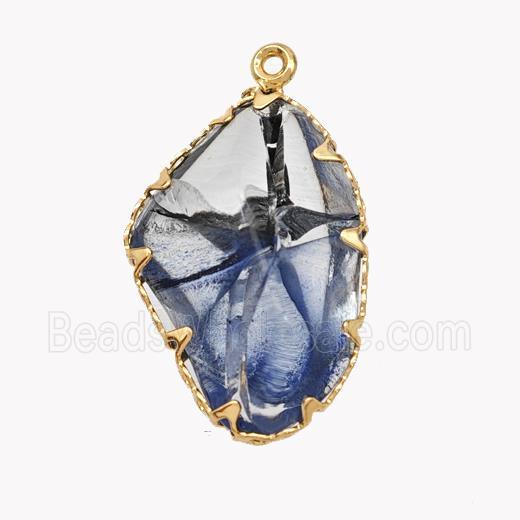 Blue Acrylic Pendant