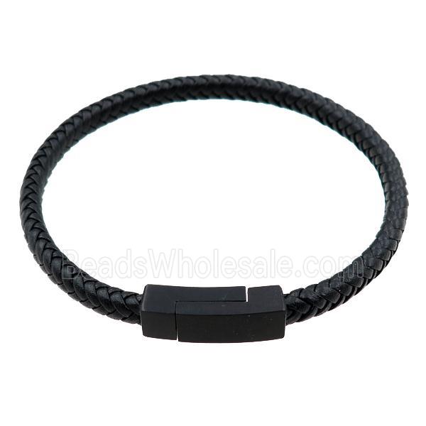 PU leather bracelets with magnetic clasp