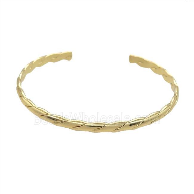 Copper Bangle Gold Plated