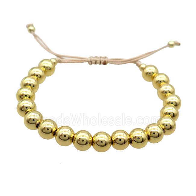 Copper Bracelet Adjustable Gold Plated