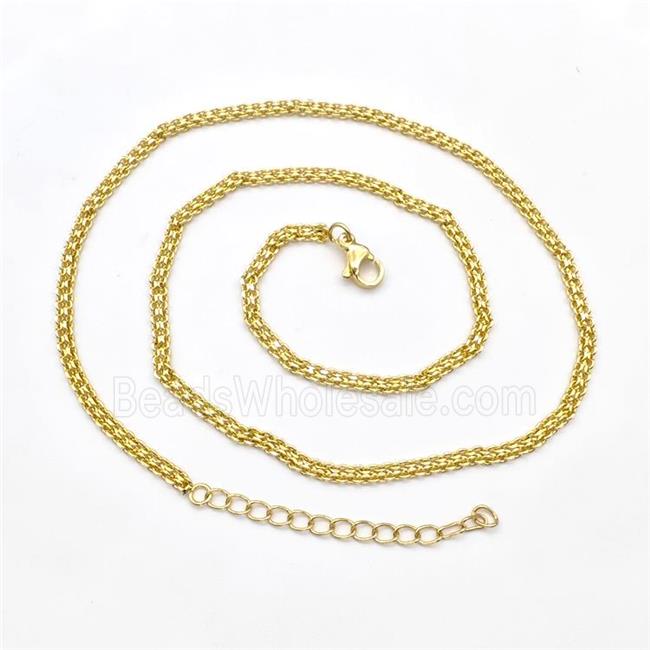 Copper Necklace Chain Gold Plated