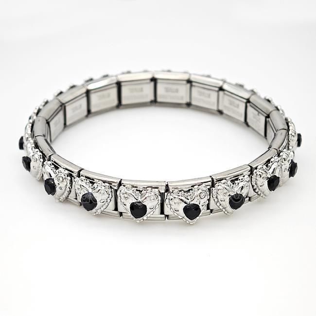 Stainless Steel Module Bracelet Heart